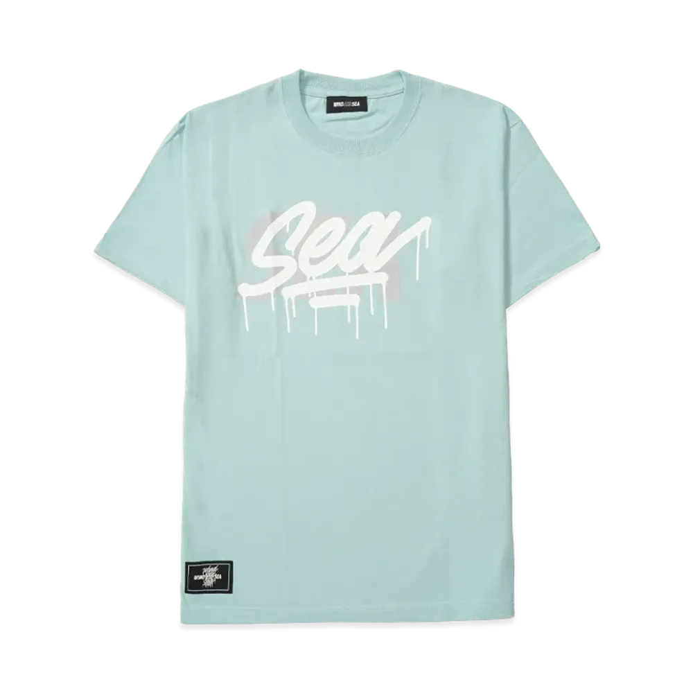 WIND AND SEA WDS x CASETiFY x it's a living T-shirt Triple Name Main Logo "Mint"