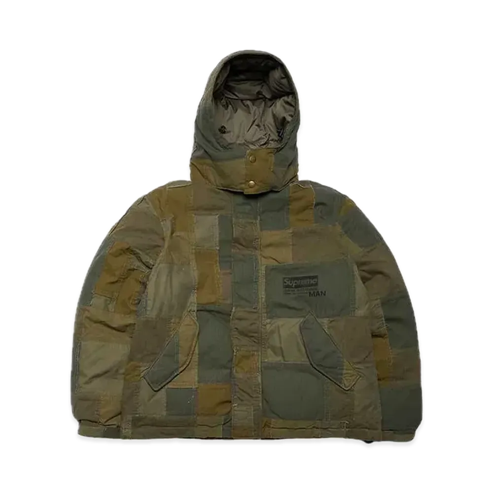 Supreme x JUNYA WATANABE COMME des GARCONS MAN Patchwork Puffy Jacket "Olive"