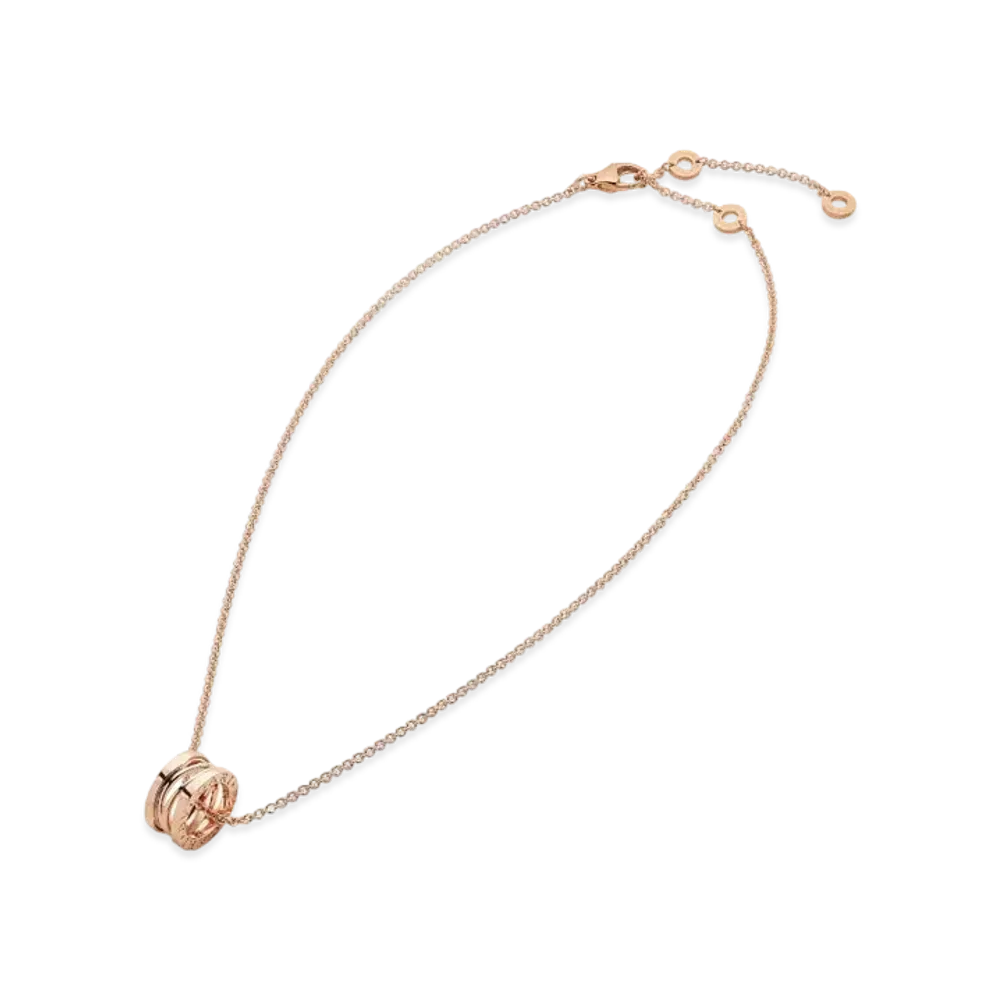BVLGARI B Zero 1 Design Legend Necklace "Pink Gold"