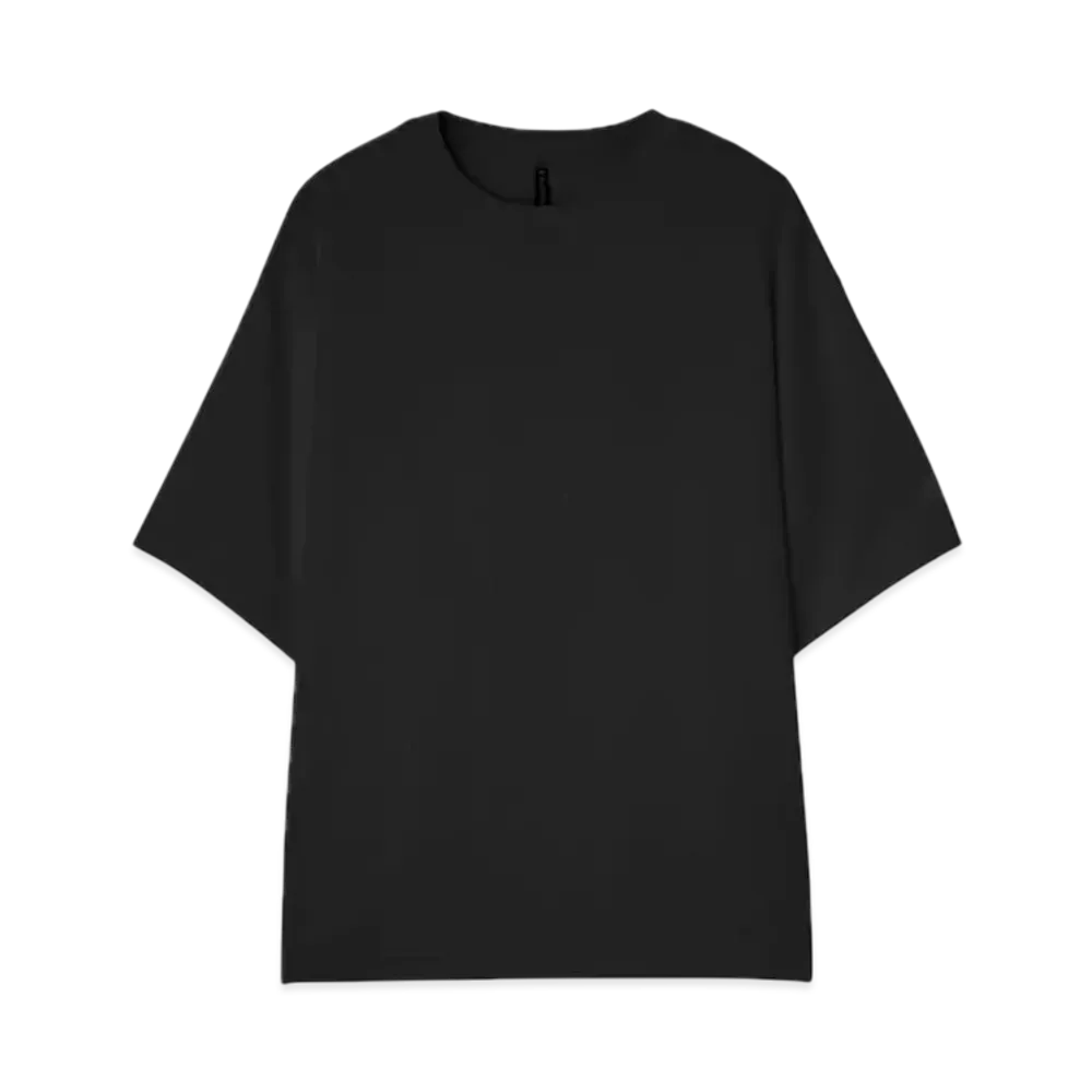 DESCENTE ALLTERRAIN Stretch Twill Half Sleeve T-Shirt "Smoke Black"