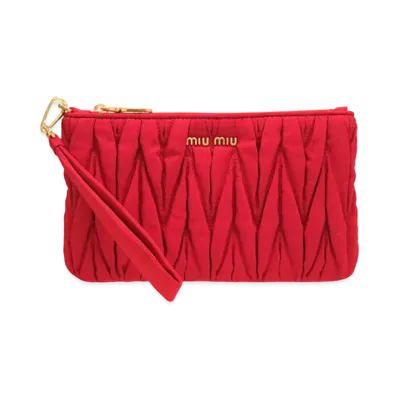 MIU MIU Faille Matelasse Rubino "Red"