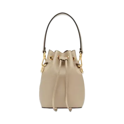 FENDI Mon Tresor Leather Mini-Bag "Beige"