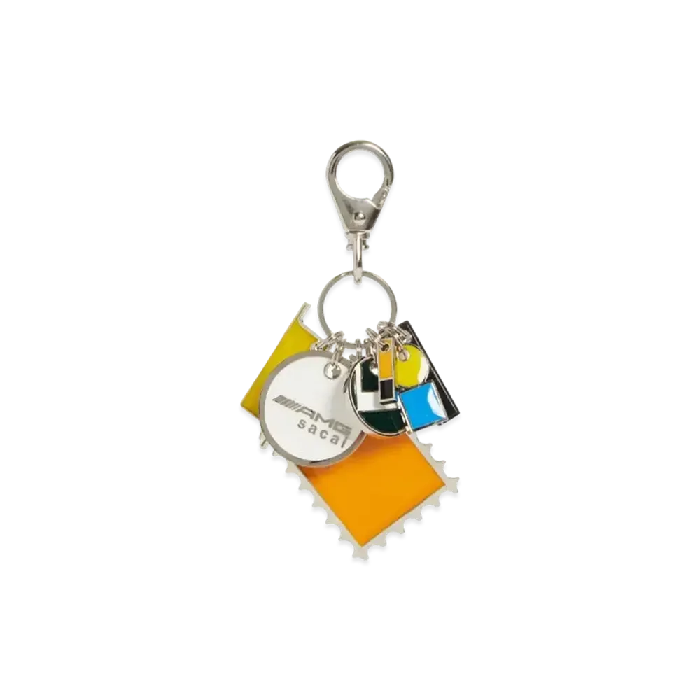 sacai x Mercedes AMG Bag Charm #1 "White Multi"