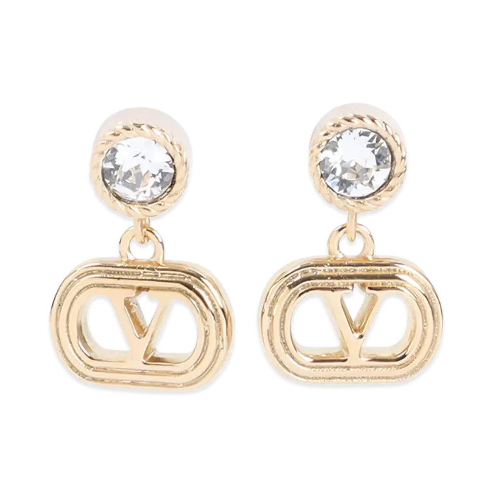 Valentino Garavani Women's Ovalette Earrings "Gold"