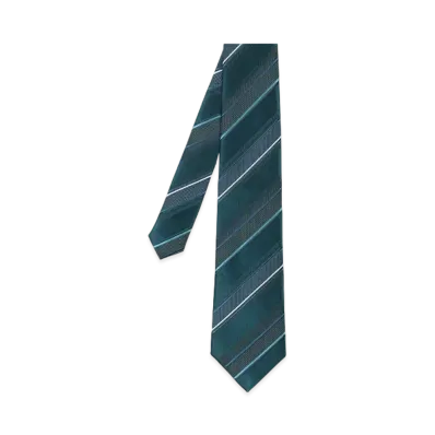 Paul Smith Contrast Regimental Tie "DarkGreen"
