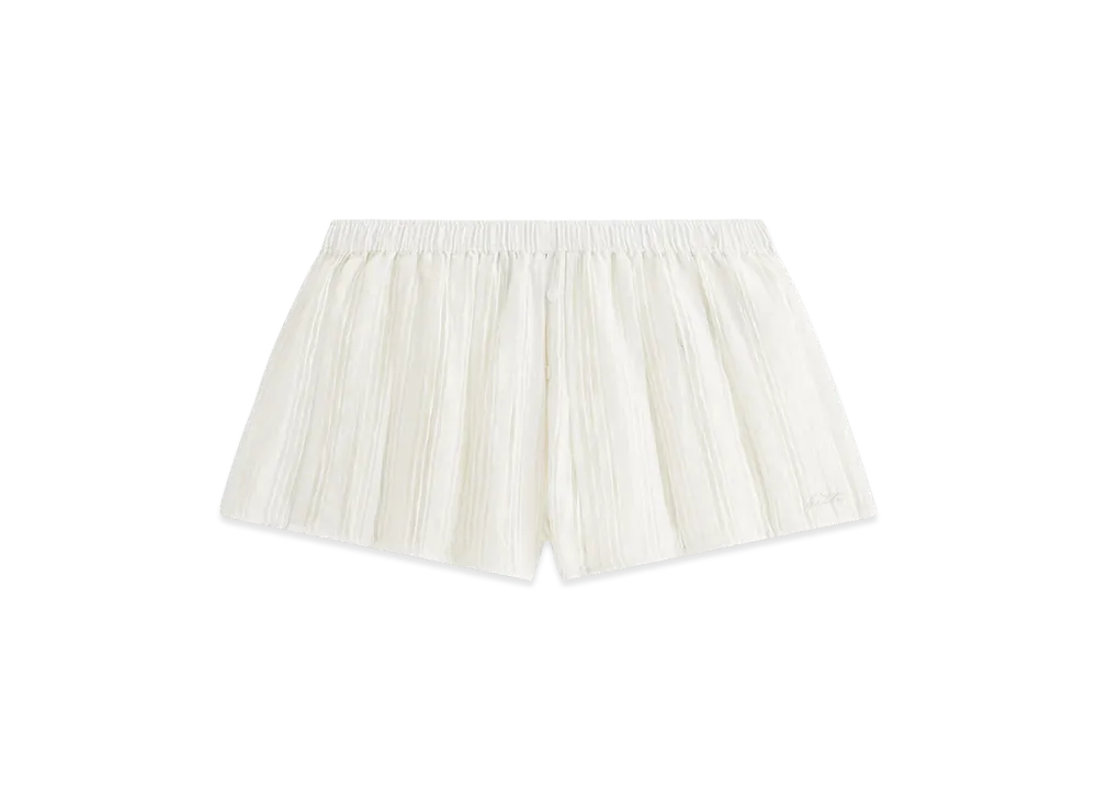 Kith Women's Sashi Sheer Pleated Short "White"