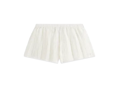 Kith Women's Sashi Sheer Pleated Short "White"