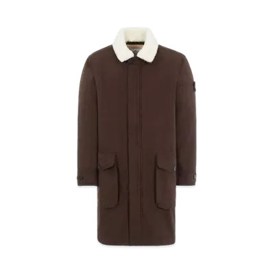 Stone Island 70749 DAVID-TC WITH KNIT WOOL LINING "Dark Brown"