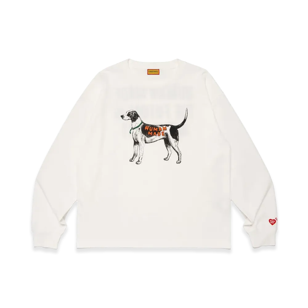 HUMAN MADE Graphic L/S T-Shirt "White"