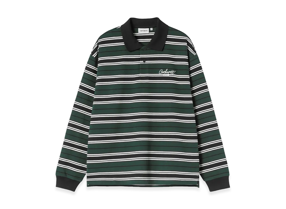 Carhartt WIP L/S Devitt Rugby Shirt "Devitt Stripe/Dark Scarab"