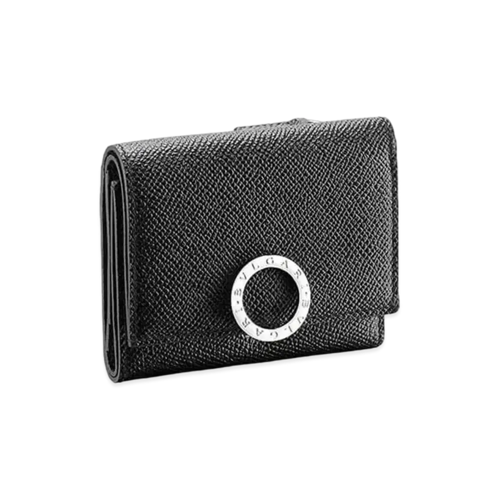 BVLGARI Clip Trifold Wallet "Black"