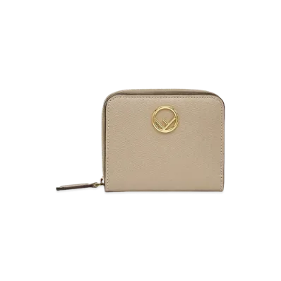 FENDI Zip-Around Wallet Medium Leather "Beige"