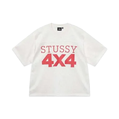 Stussy 4X4 Mesh Football Jersey "White"