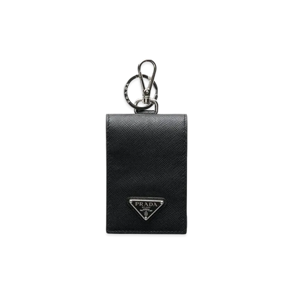 PRADA Saffiano Leather Card Case "Black"