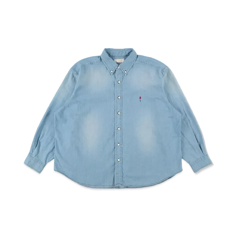 WIND AND SEA BALLOON DENIM SHIRT "Light Blue"