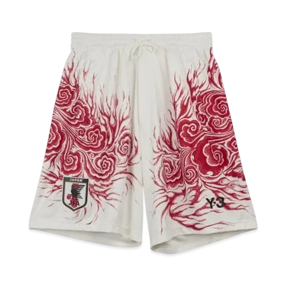 adidas Y-3 JFA Graphic Shorts "Core White/Team Power Red 2"