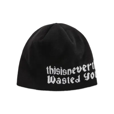 thisisneverthat x Wasted Youth Beanie "Black"