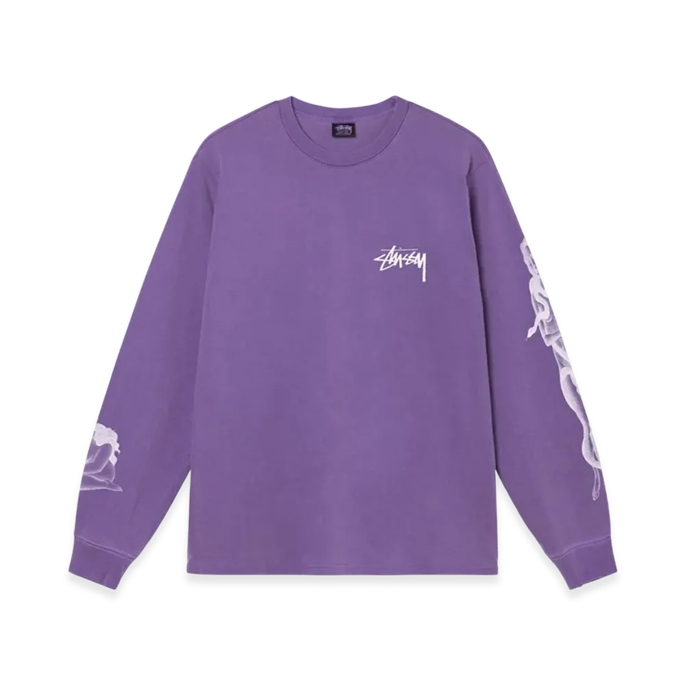 Stussy Venus Pigment Dyed LS Tee "Purple"