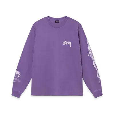 Stussy Venus Pigment Dyed LS Tee "Purple"