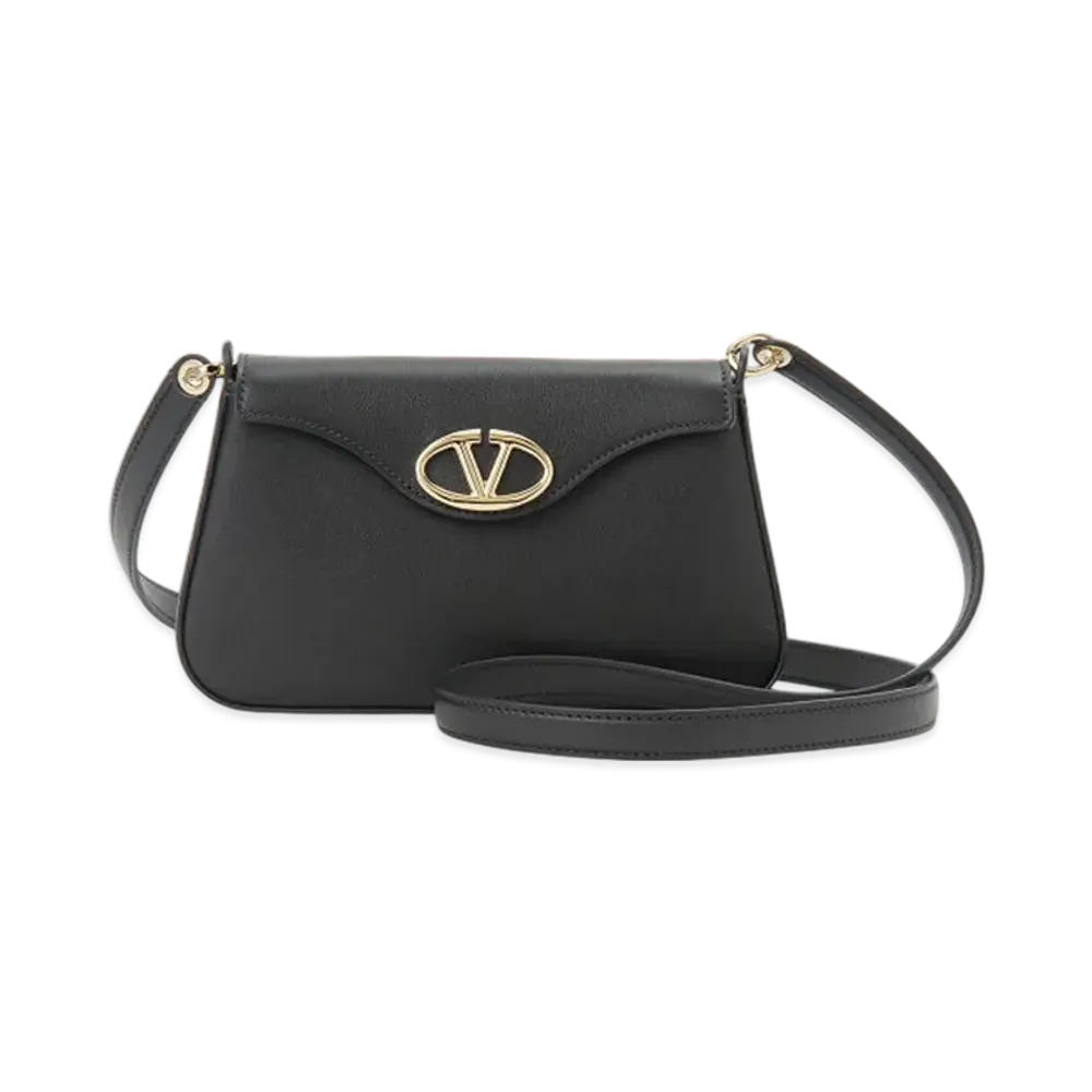 Valentino V Logo Shoulder Bag "Black"