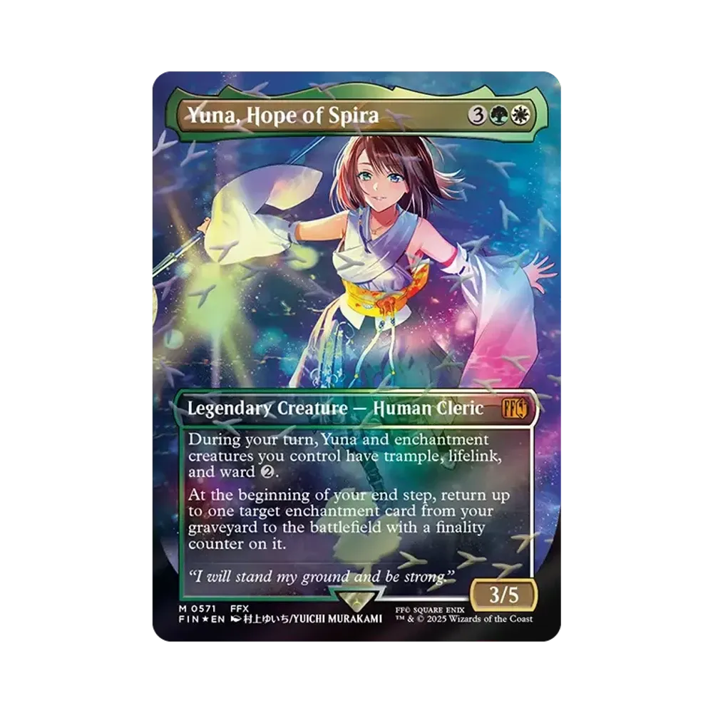 スピラの希望、ユウナ M :フォイル :ボーダーレス版 [FIN 0571]【英語版】(ファイナルファンタジー チョコボ バンドル)