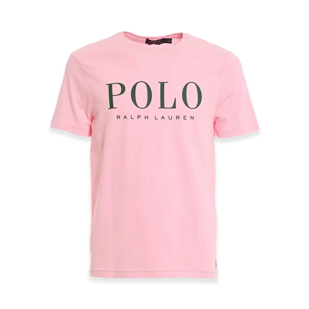Polo Ralph Lauren Logo Lettering Print T-Shirt "Pink"