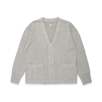 T.T Taiga Takahashi LOT.530 Zip-Up Cardigan "Light Gray"