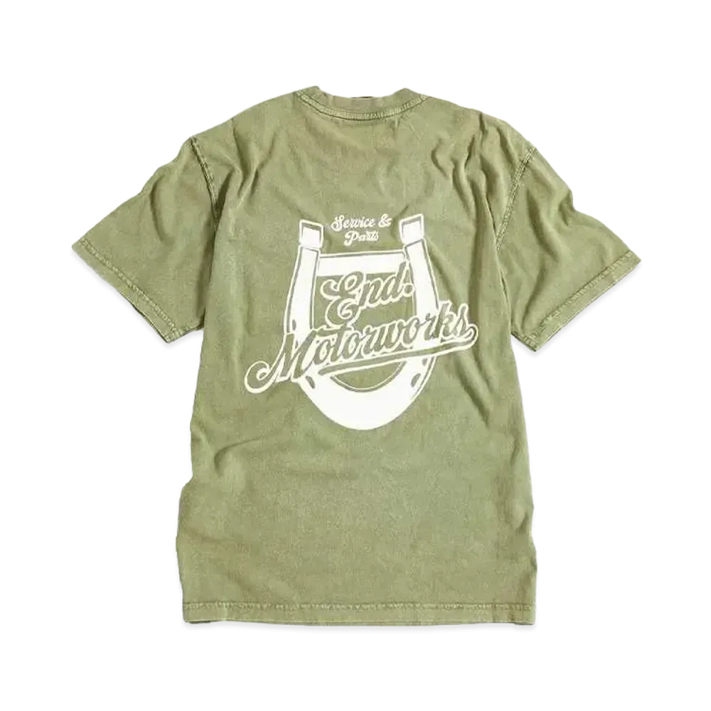 Dickies x END. "MOTORWORKS" T-Shirt "Dark Olive"