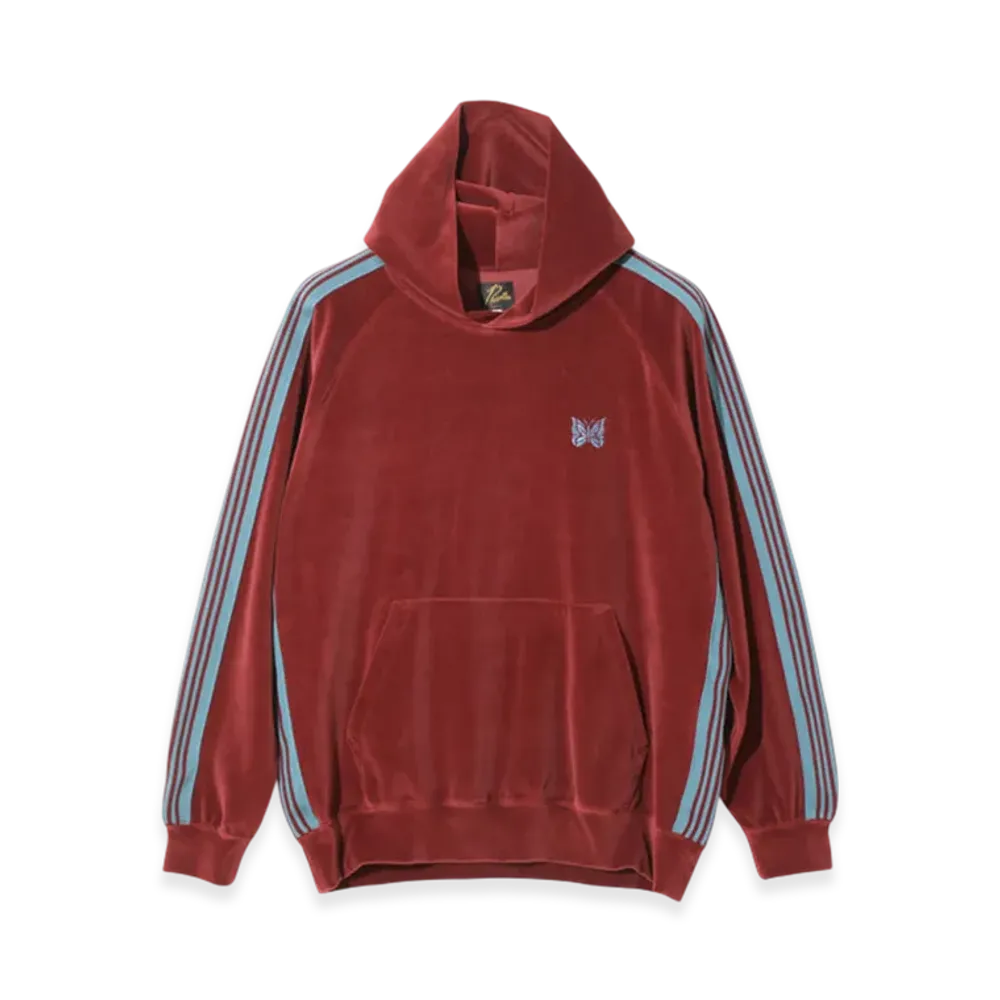 NEEDLESTrack Hoody - C/PE Velour "Red"