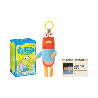 POP MART SpongeBob Bikini Bottom Buddies Funny Plush Series Limp Fish