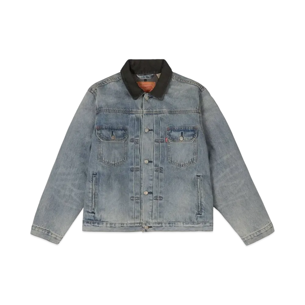 Stussy × Levi's Embossed Trucker "Denim" A5215-0000