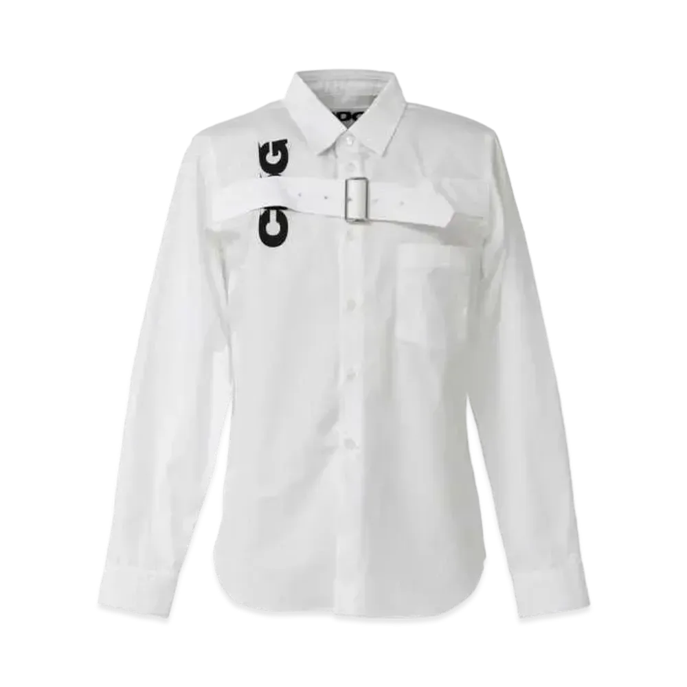 Comme des Garçons BUCKLE HARNESS SHIRT "White"