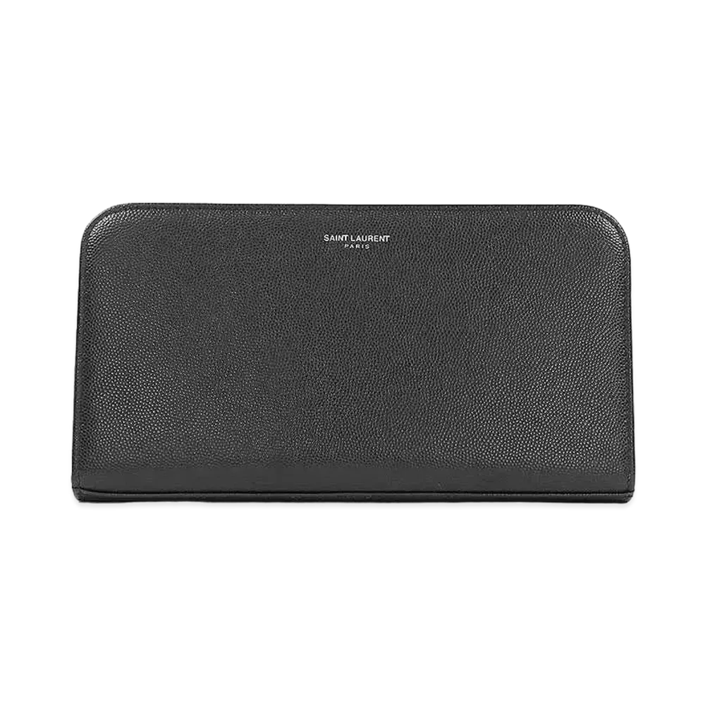 Saint Laurent Round Fastener Long Wallet "Black"