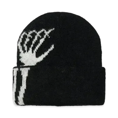 Y-3 PALACE Skull Beanie "Black / White"