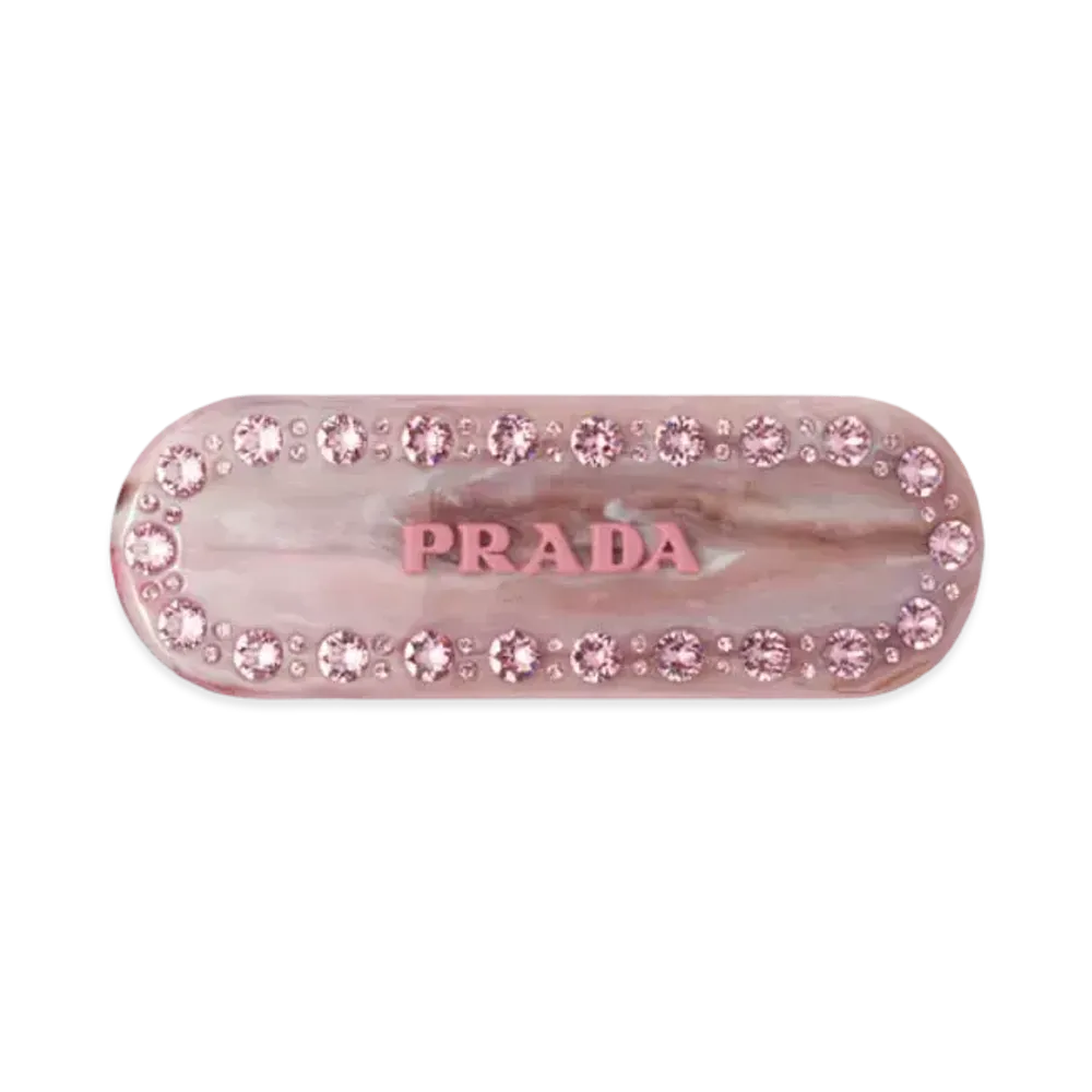 PRADA Plex Hair Clip "Pink"