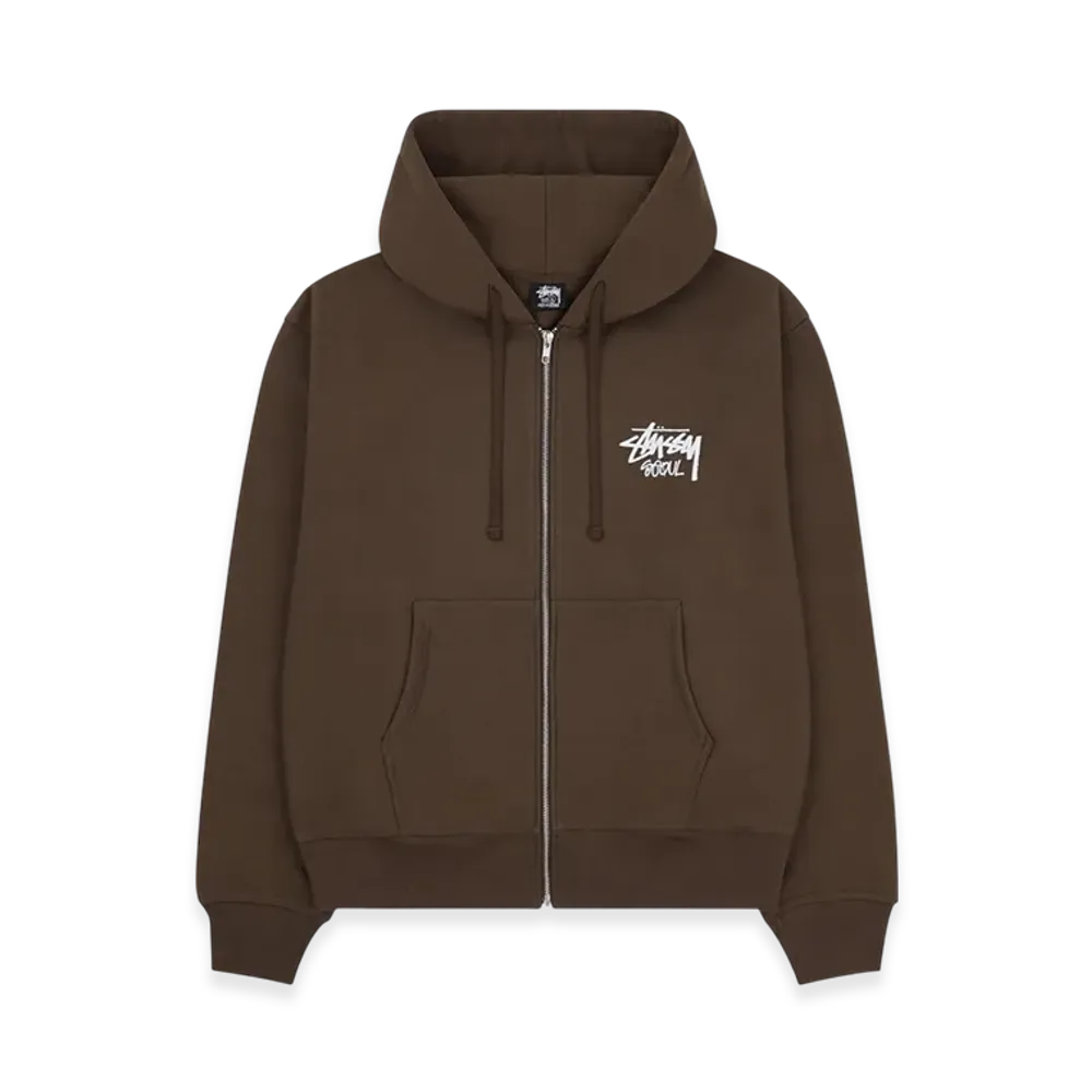 Stussy Stock Seoul Zip Hood 2022 "Coffee"