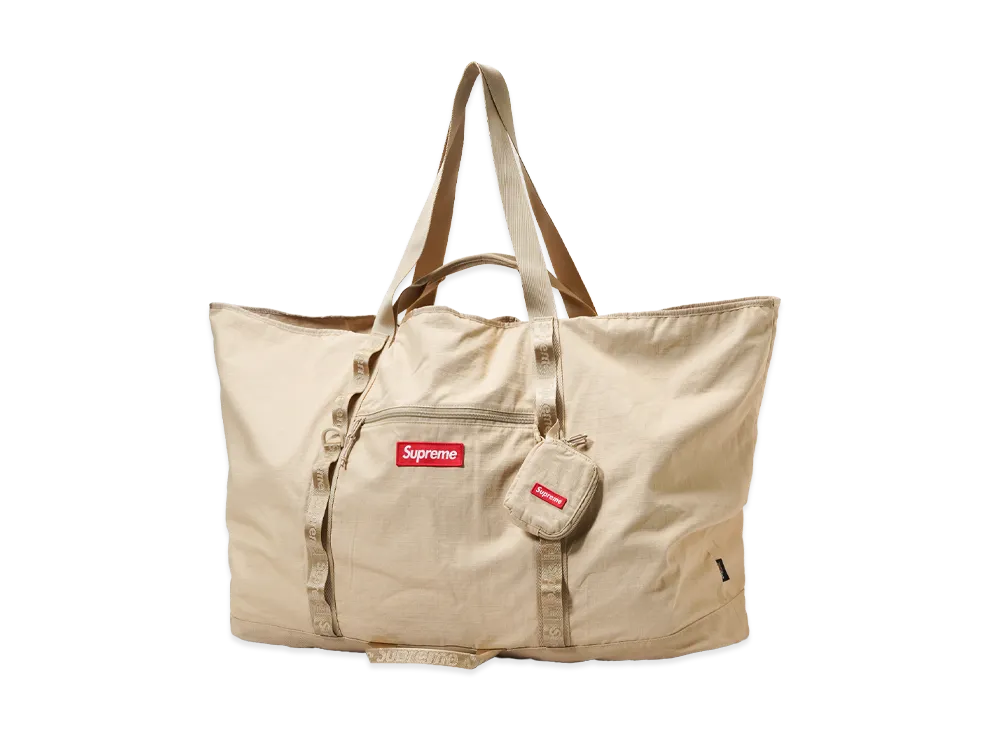 Supreme X-Large Tote Bag + Utility Pouch (26SS) "Tan"