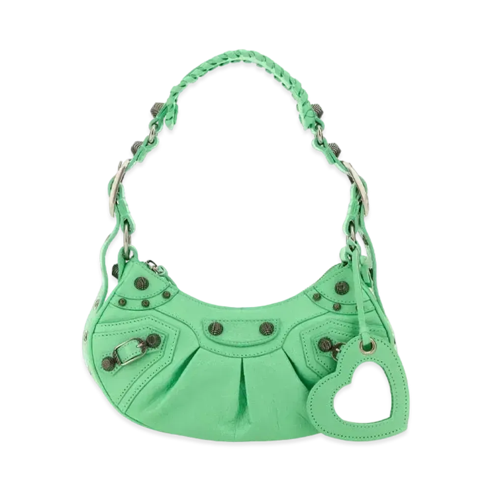 BALENCIAGA Le Cagole XS Shoulder Bag "Light Green"