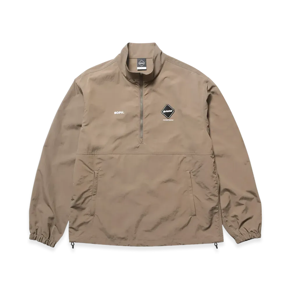 F.C.Real Bristol Nylon Quarter-Zip Blouson "Mocha"