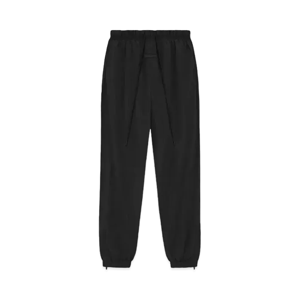 FEAR OF GOD ESSENTIALS Crinkle Nylon Trackpants "Jet Black"