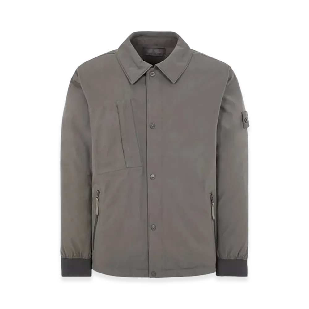Stone Island 422F1 Ghost Piece Mac O-Ventile Down Jacket - 23FW "Dark Grey"