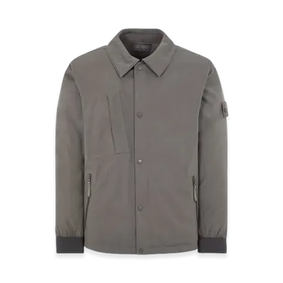 Stone Island 422F1 Ghost Piece Mac O-Ventile Down Jacket - 23FW "Dark Grey"
