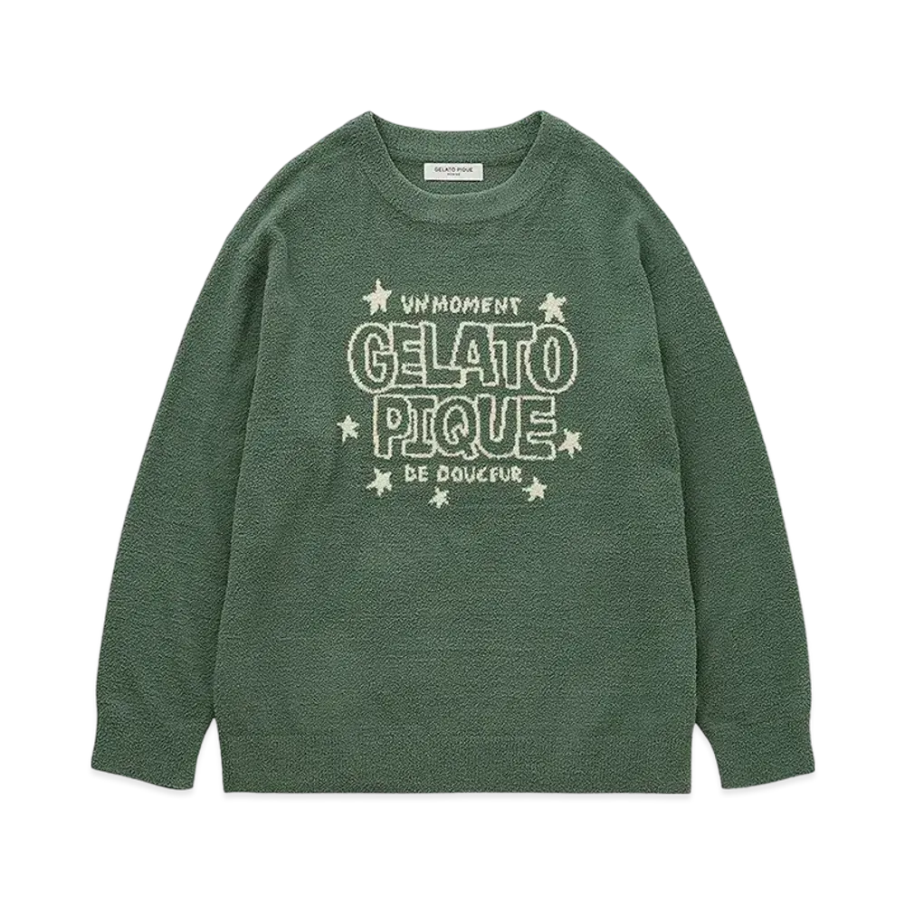 GELATO PIQUE Homme Air Moco Pique Logo Jacquard Pullover "Green"