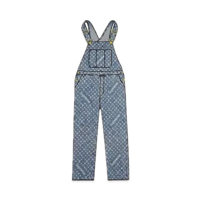 Supreme x Louis Vuitton Jacquard Denim Overalls "Blue"