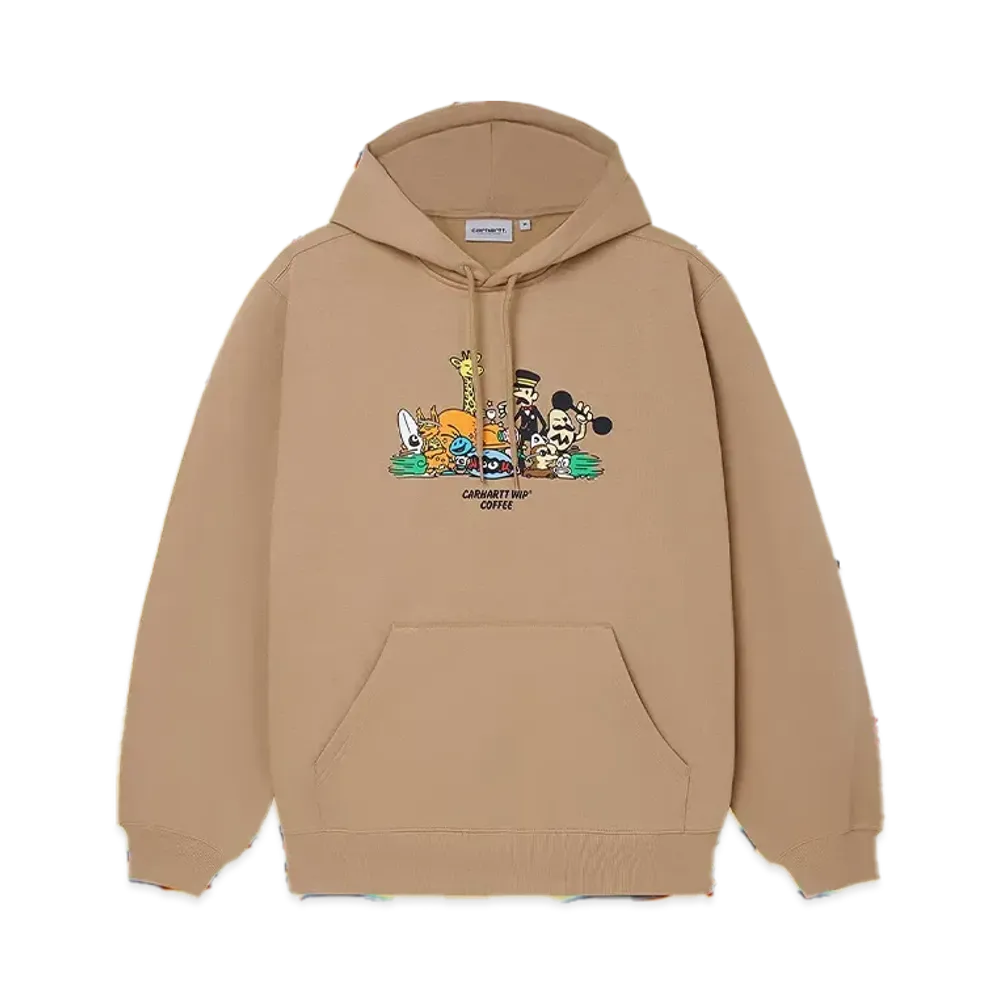 Carhartt WIP Hooded Coffee Sweatshirt "Peanut"