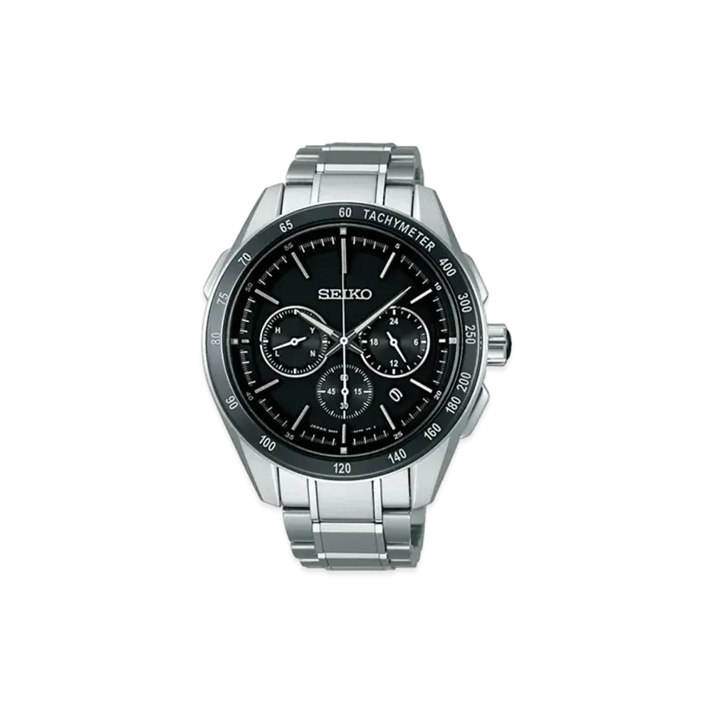 SEIKO Brightz Solar Radio Watch World Time "Black" SAGA171