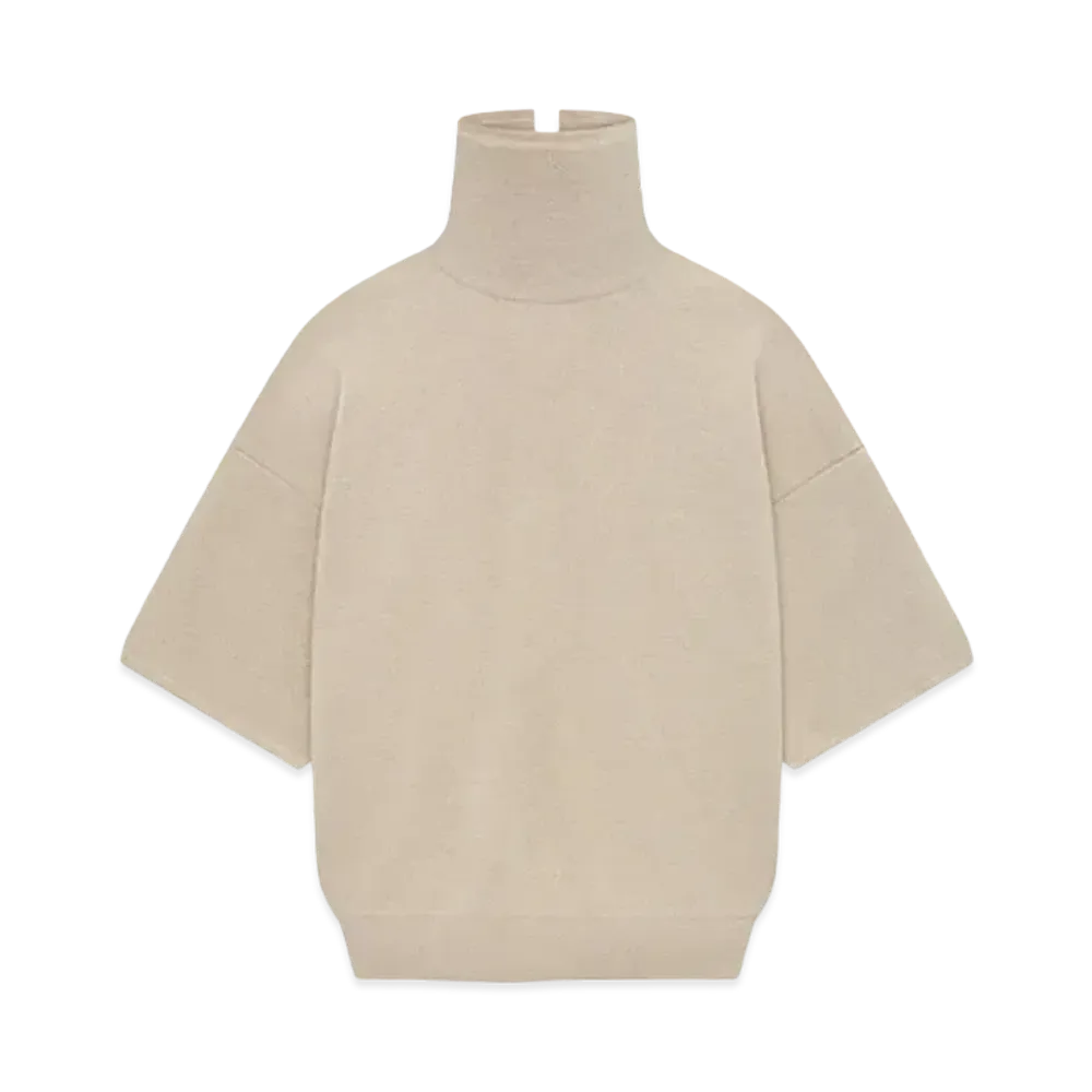 FEAR OF GOD ESSENTIALS Merino Knit High Neck Tee "Tan"