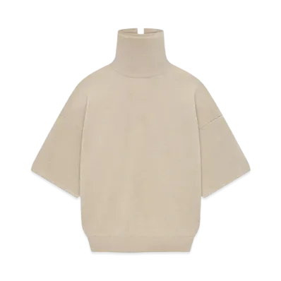 FEAR OF GOD ESSENTIALS Merino Knit High Neck Tee "Tan"