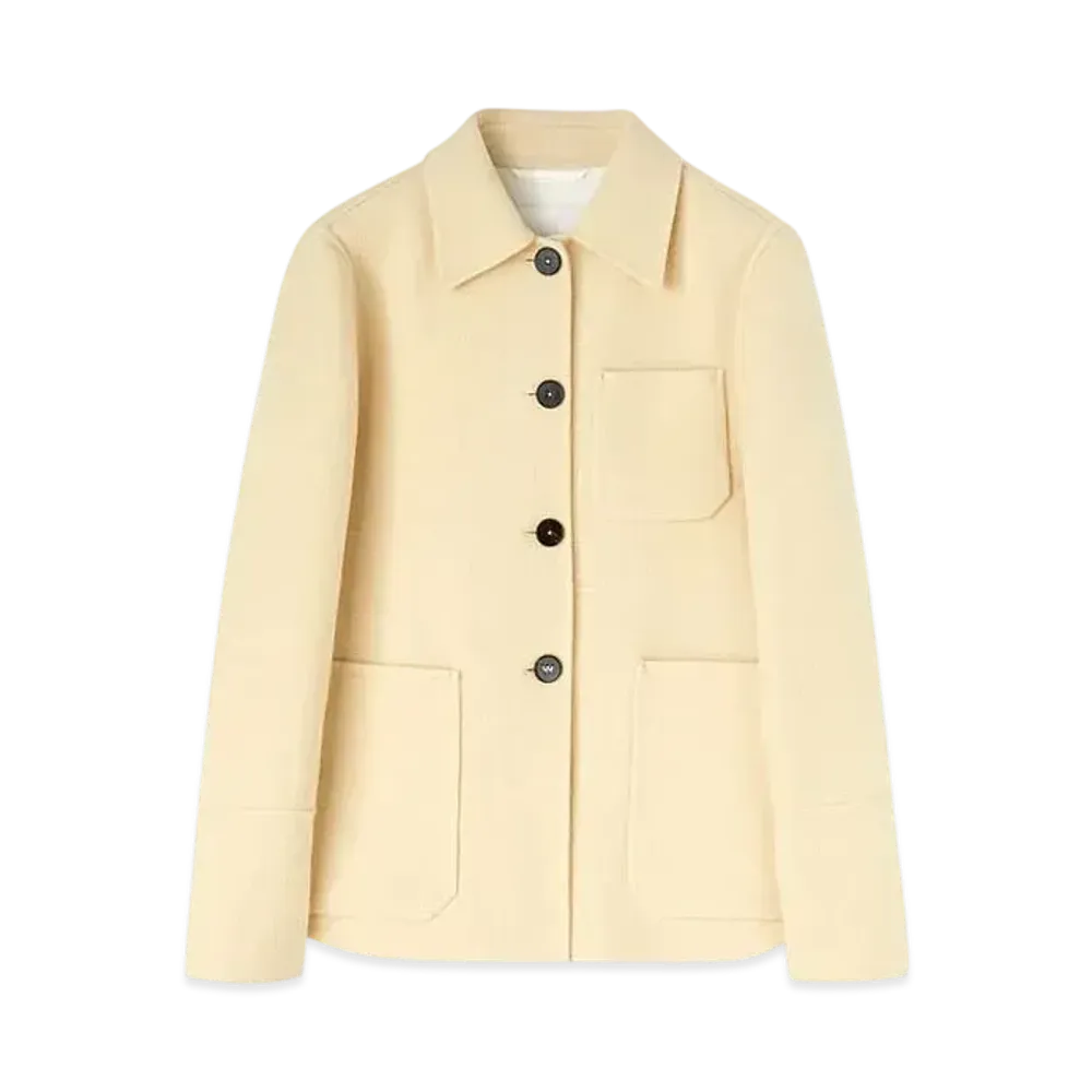 Jil Sander Women's Wool Overshirt "Pearl"