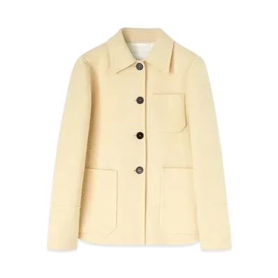 Jil Sander Women's Wool Overshirt "Pearl"